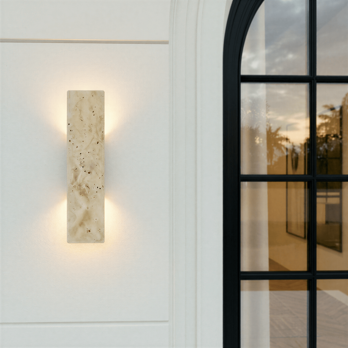 nuvlight Veil Architectural Natural Yellow Stone Up-Downlight