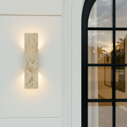 nuvlight Veil Architectural Natural Yellow Stone Up-Downlight