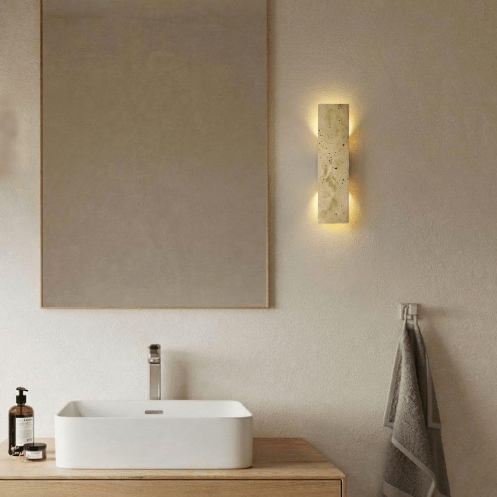 nuvlight Veil Architectural Natural Yellow Stone Up-Downlight