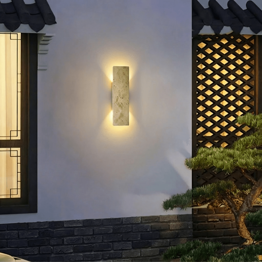 nuvlight Veil Architectural Natural Yellow Stone Up-Downlight