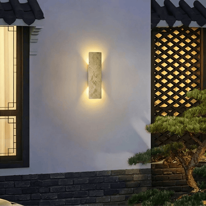 nuvlight Veil Architectural Natural Yellow Stone Up-Downlight