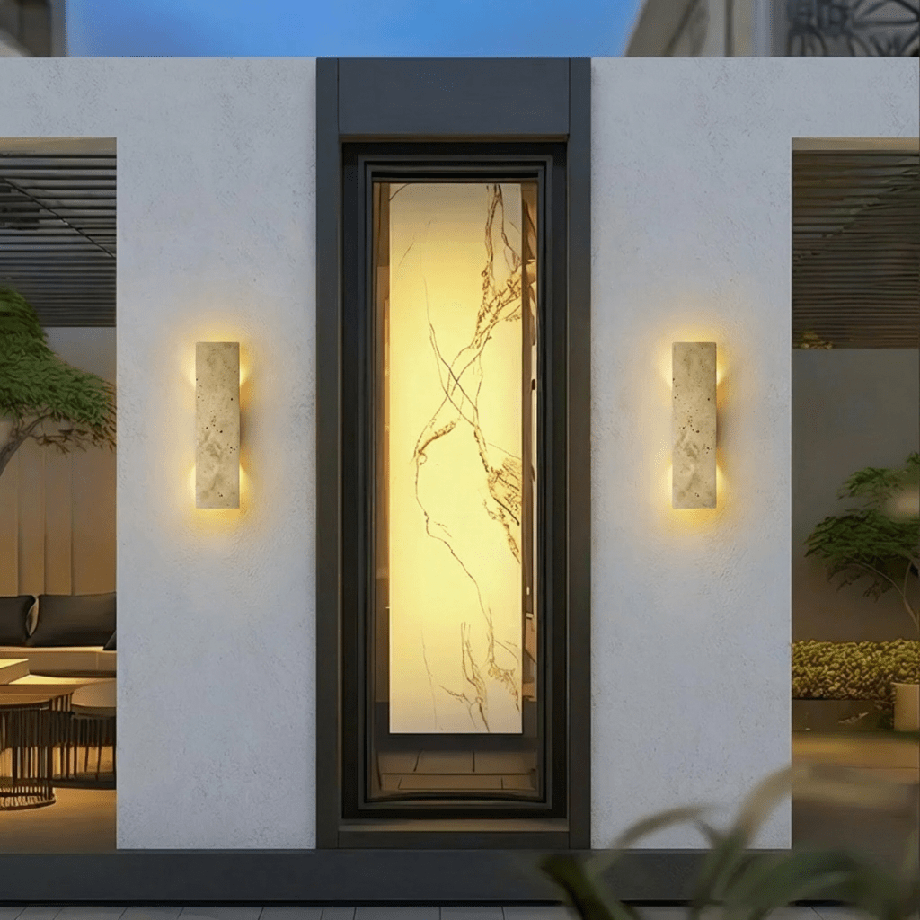 nuvlight Veil Architectural Natural Yellow Stone Up-Downlight