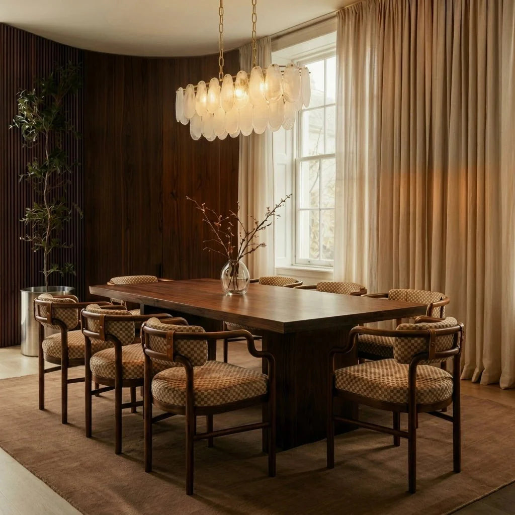 nuvlight Yagla Modernist Cascading Teardrop Glass Chandelier