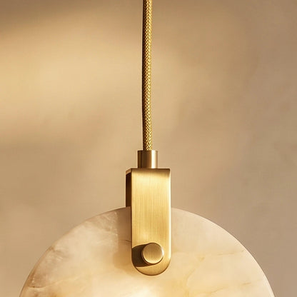 nuvlight Zenqua Modernist Spherical Alabaster Pendant Light