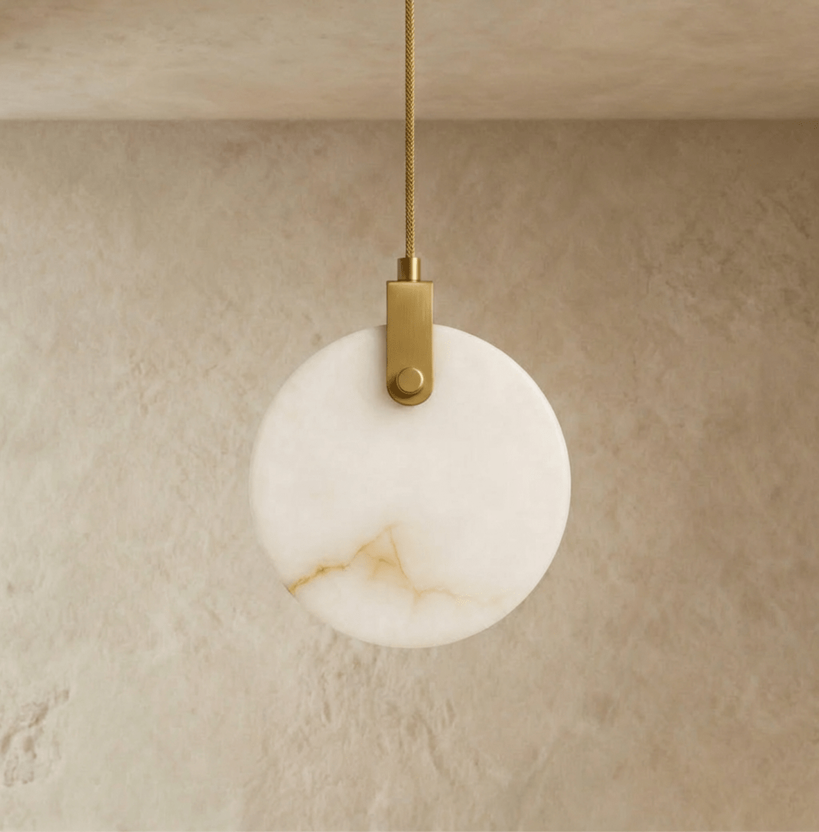 nuvlight Zenqua Modernist Spherical Alabaster Pendant Light