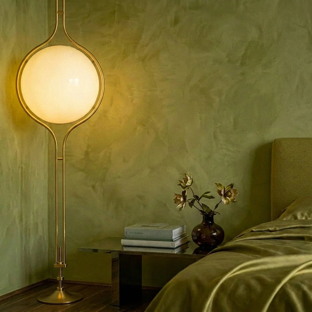 nuvlight Zuru Modernist Floor-to-Ceiling Column Tension Lamp