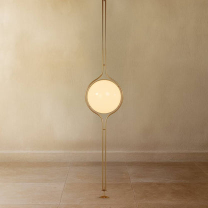 nuvlight Zuru Modernist Floor-to-Ceiling Stacked-Orb Statement Lamp