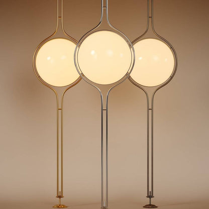 nuvlight Zuru Modernist Floor-to-Ceiling Stacked-Orb Statement Lamp